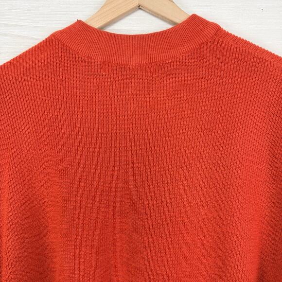 Free People Malibu‎ Surf Sweater XS Oversized Red Orange Fall Slouchy Relaxed - Picture 9 of 16